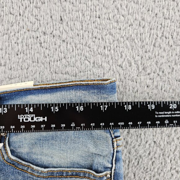 MNML Jeans Mens 34 Blue X203 Stretch Denim Distressed Ripped Slim Fit Pants - Picture 9 of 16